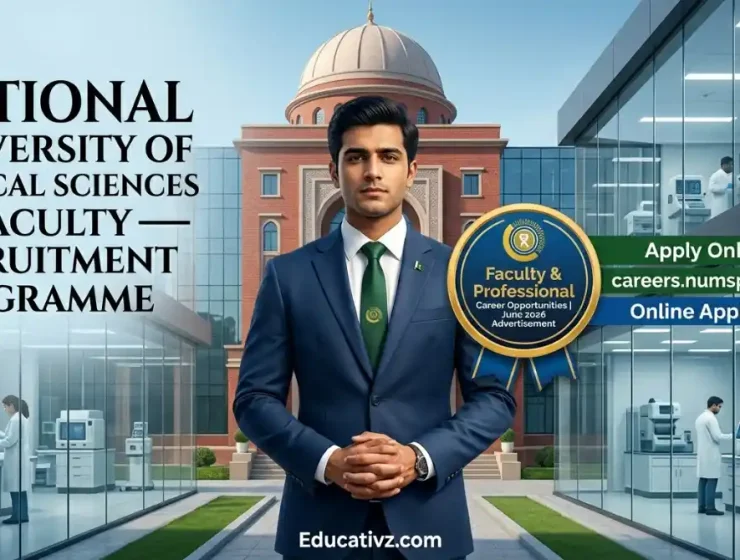 National University of Medical Sciences NUMS Jobs June 2026 Advertisement careers.numspak.edu.pk Online Apply