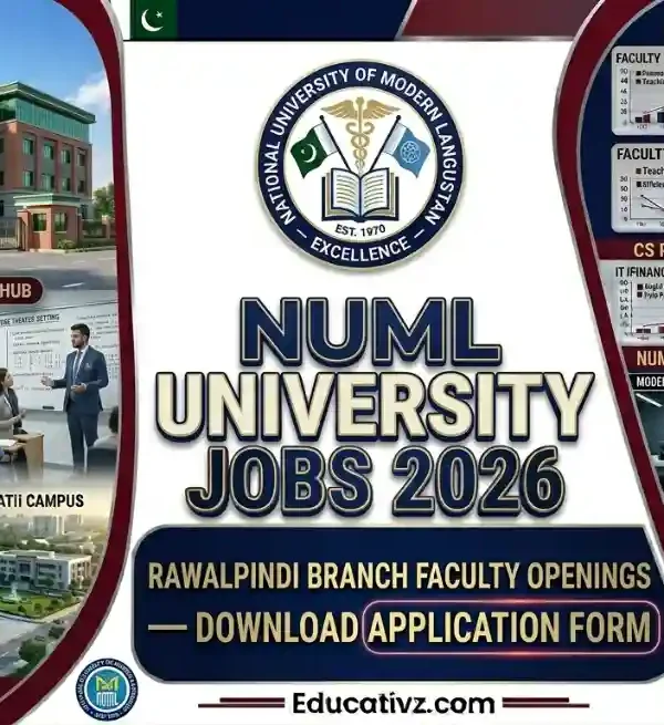 National University of Modern Languages NUML Rawalpindi Campus Jobs 2026 Banner Educativz