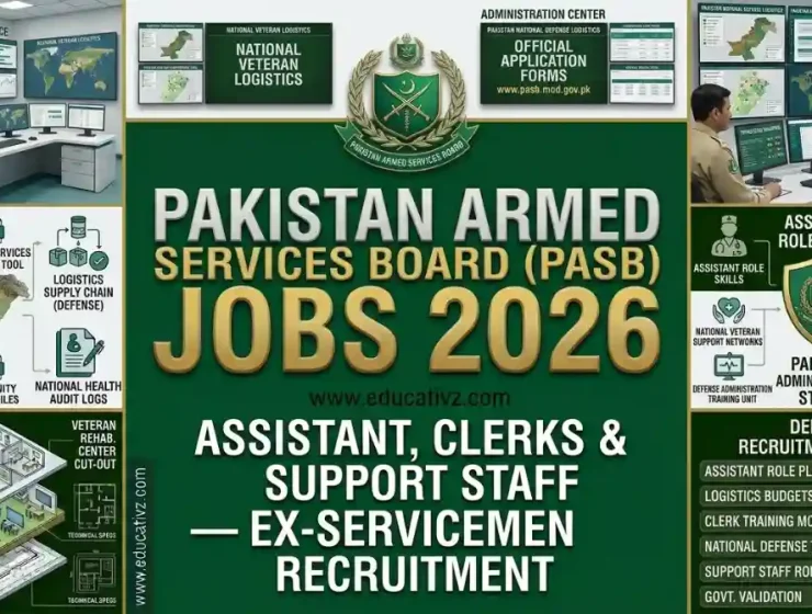 Pakistan Armed Services Board PASB Rawalpindi Jobs June 2026 Ministry of Defence Advertisement Educativz