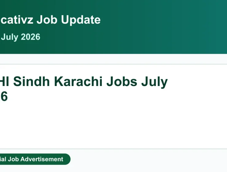 PPHI Sindh Jobs July 2026 - Multiple Vacancies Featured Image Educativz