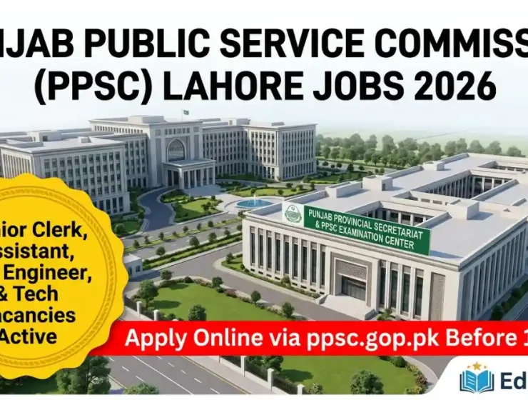Latest Jobs for Deputy Accountant, Junior Clerk, Assistant Director, Junior Computer Operator, Junior Clerk, Child Protection Officer in Punjab Public Service Commission PPSC Lahore Advertisement No 06 2026