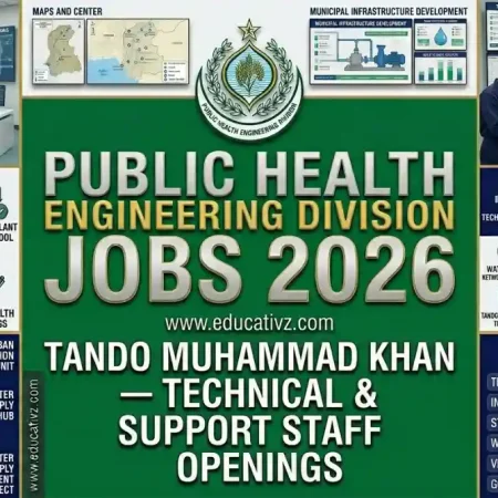 Public Health Engineering Division Tando Muhammad Khan Jobs June 2026 Sindh Government Advertisement Educativz