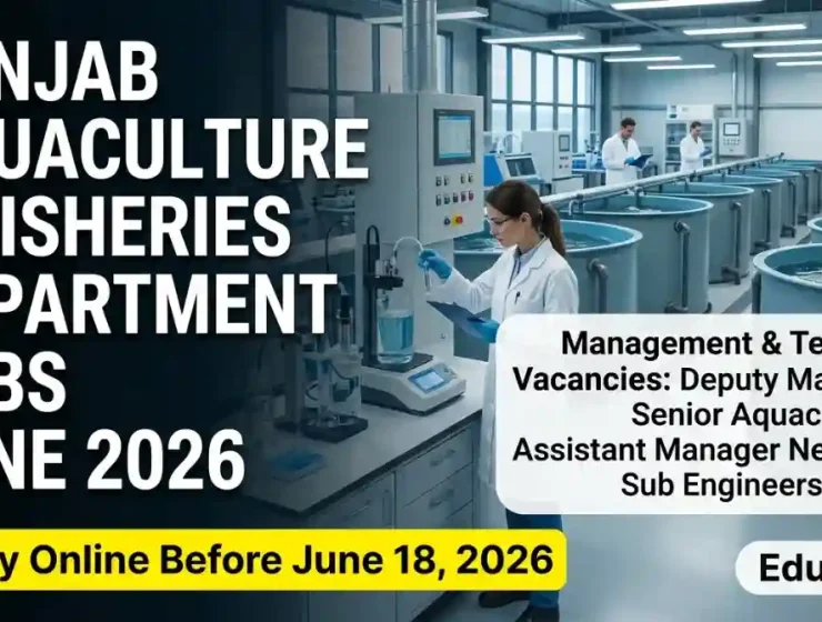 Punjab Aquaculture and Fisheries Department Jobs June 2026 Advertisement Recruitment Banner