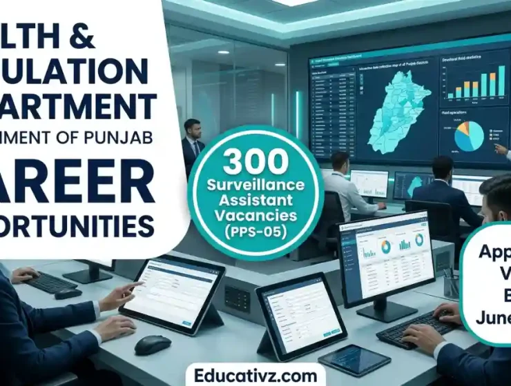 Punjab Health Department Directorate of Monitoring and Evaluation Surveillance Assistant Jobs 2026