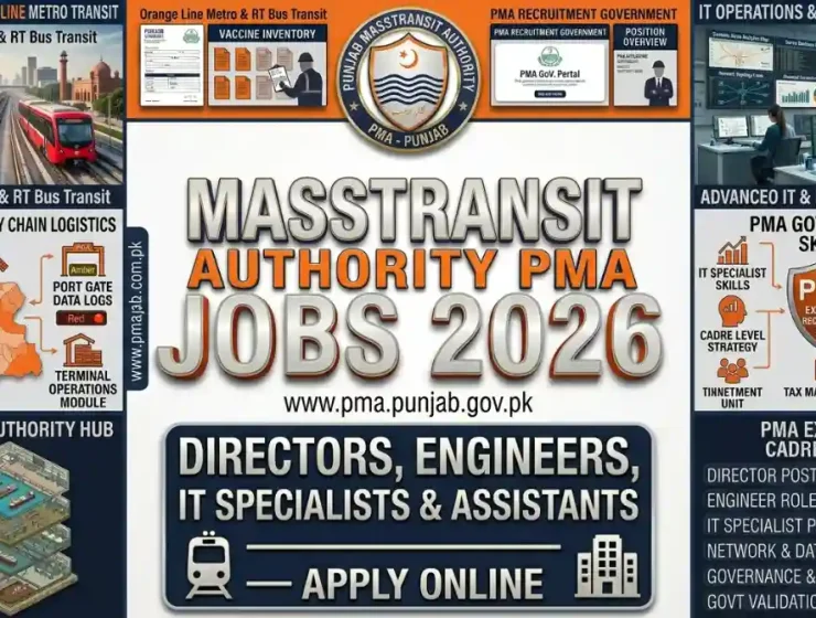 Punjab Masstransit Authority PMA Jobs June 2026 Director IT Operations & Admin Vacancies Portal Educativz
