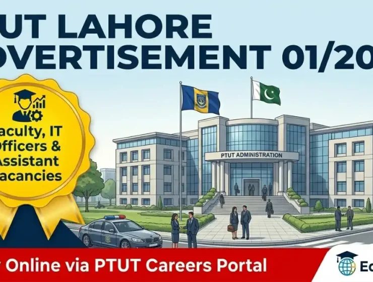 Punjab Tianjin University of Technology PTUT Lahore Jobs 2026 June Advertisement Board Feature Alert