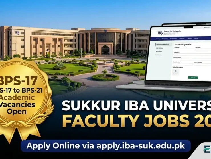 Sukkur IBA University Main Campus Faculty Recruitment Jobs Advertisement June 2026