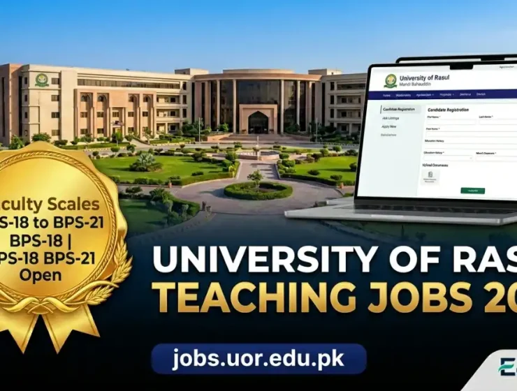University of Rasul Mandi Bahauddin Teaching Positions Recruitment Advertisement June 2026