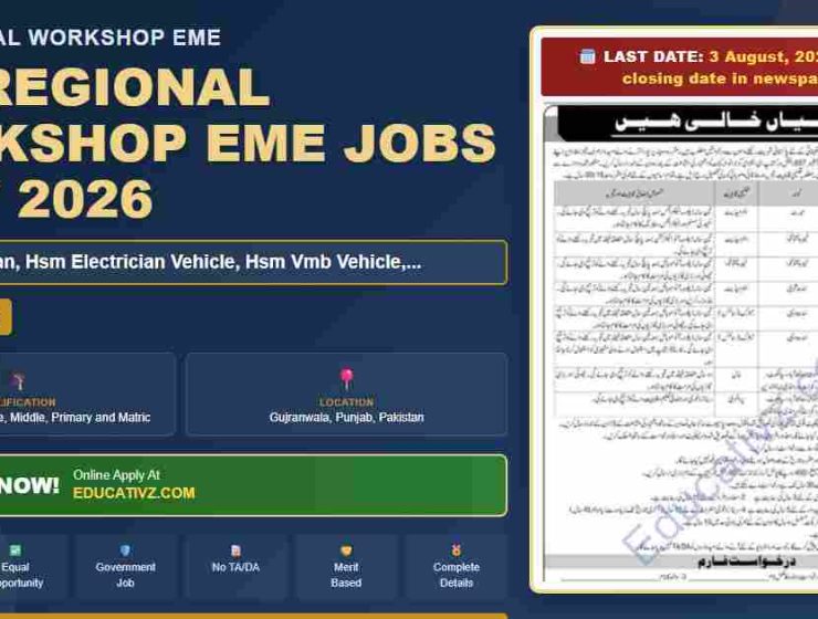 607 Regional Workshop EME Jobs July 2026 - Technician Positions