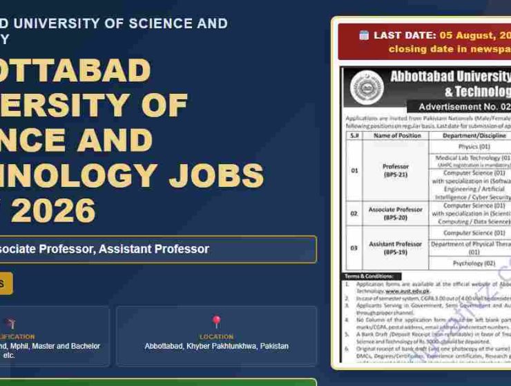 abbottabad university of science and technology jobs july 2026 featured banner