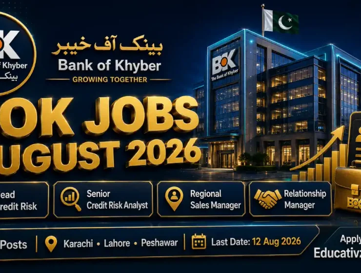Bank of Khyber Jobs August 2026 — BOK Head Credit Risk Analysis Unit Senior Credit Risk Analyst Regional Sales Manager Relationship Manager
