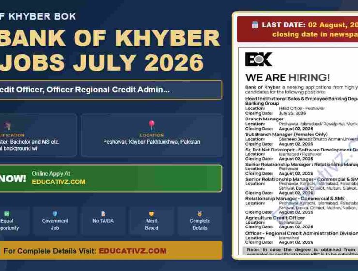 the bank of khyber jobs july 2026 agriculture credit - the bank of khyber bok organization featured banner graphic