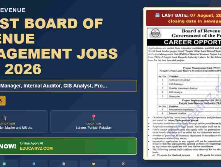 Board of Revenue Management Jobs July 2026 - Surveyor, GIS