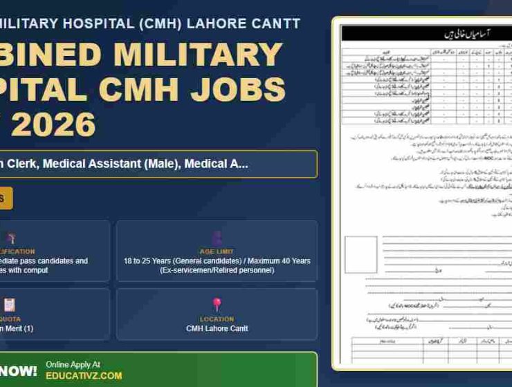 Combined Military Hospital Lahore CMH July 2026 Medical Assistant Jobs