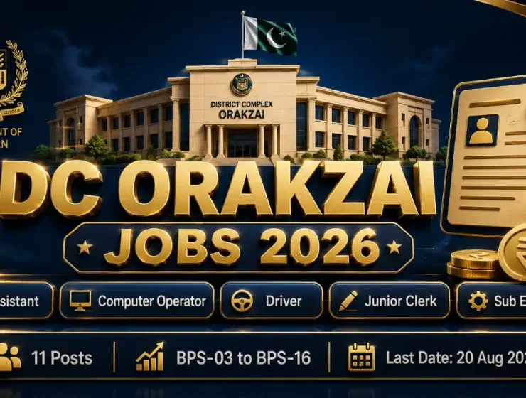 DC Orakzai Jobs 2026 — Deputy Commissioner Office Orakzai 11 Posts BPS-03 to BPS-16