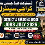District & Sessions Judge Karachi Central Jobs July 2026 Driver Bailiff Naib Qasid Jobs