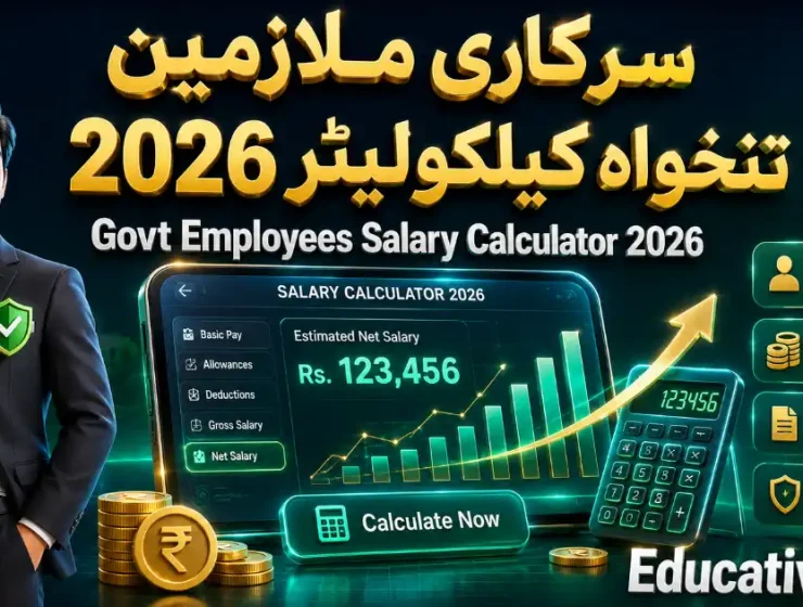 Pakistan Govt Employees Salary Calculator 2026 – BPS Pay Tool | Educativz