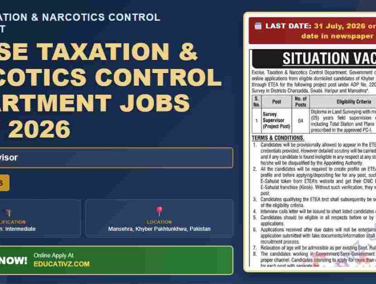 excise taxation & narcotics control department jobs july 2026 - featured banner graphic
