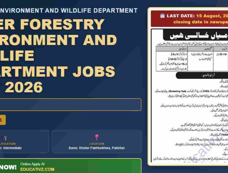 Forestry Environment and Wildlife Department jobs featured July 2026 - Forestry, environment, wildlife department job opportunities
