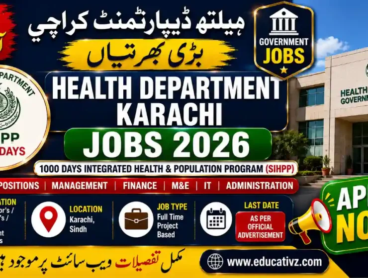 Health Department Karachi Jobs 2026 SIHPP Latest Government Jobs