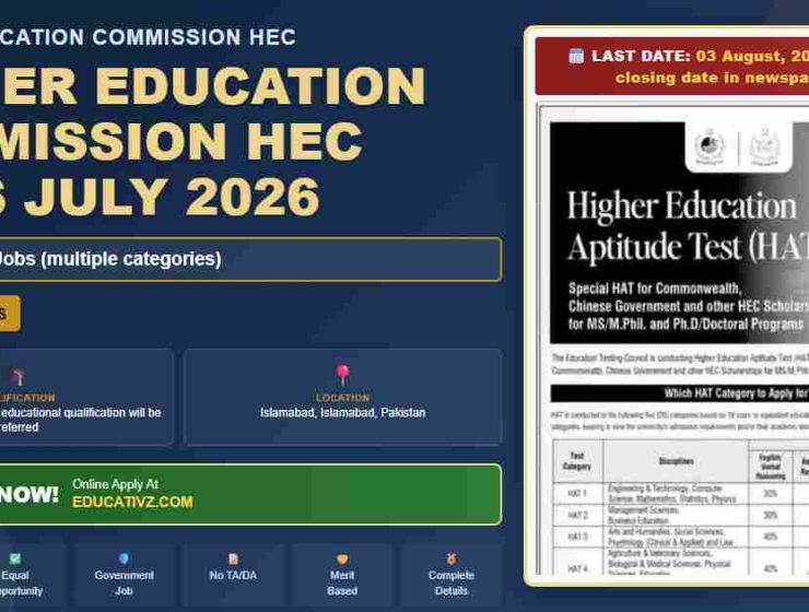Higher Education Commission Management Jobs July 2026 - HEC