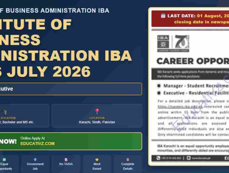 Institute of Business Administration IBA Jobs July 2026 featured summary image