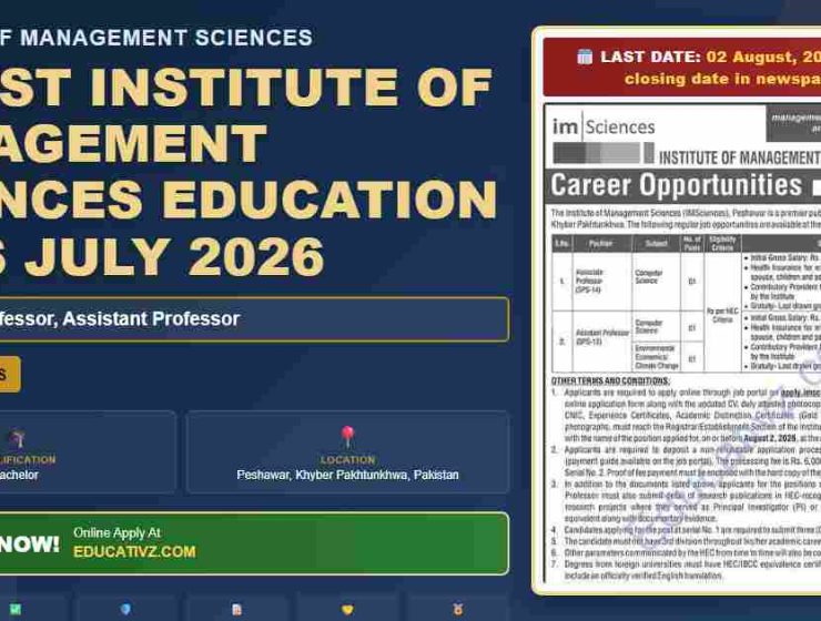 ims-jobs-july-2026-institute-of-management-sciences-assistant-job