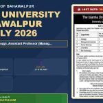 Islamia University of Bahawalpur Assistant Professor job opening July 2026 - IUB (Govt) Jobs July 2026 | Islamia University of Bahawalpur