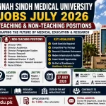 Jinnah Sindh Medical University Jobs July 2026 for Teaching and Non-Teaching Faculty in Karachi