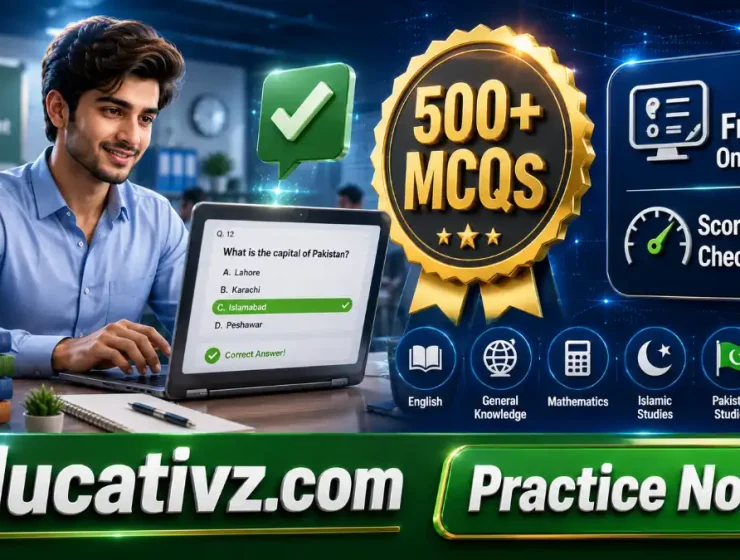 Junior Clerk BS-11 online quiz 2026 practice test with 500 MCQs on Educativz