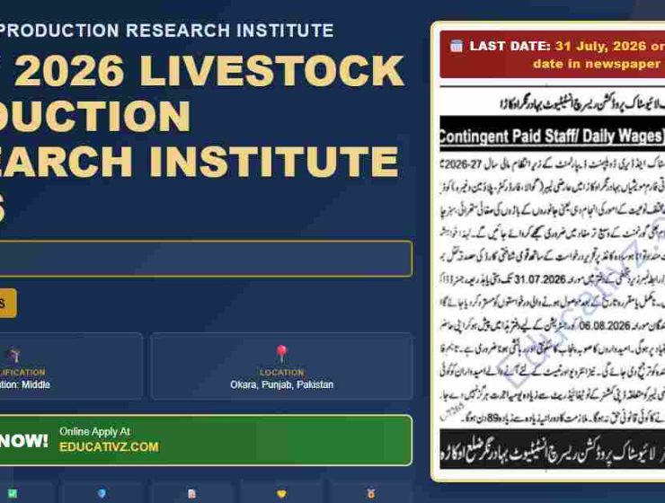 Livestock Production Research Institute jobs July 2026 featured banner