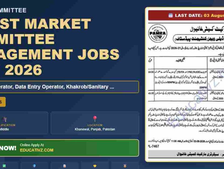 Market Committee Jobs July 2026 - Computer Operator, Data Entry - Educativz banner graphic