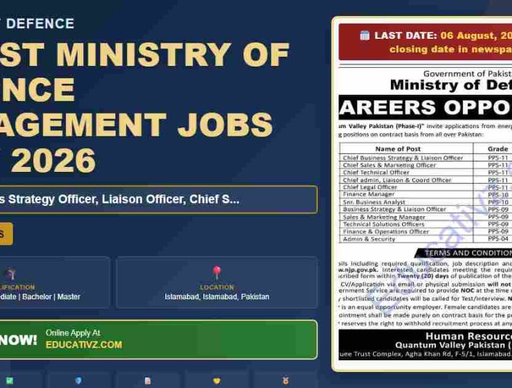 Ministry of Defence Chief Business Strategy Jobs July 2026 - Ministry of Defence Organization