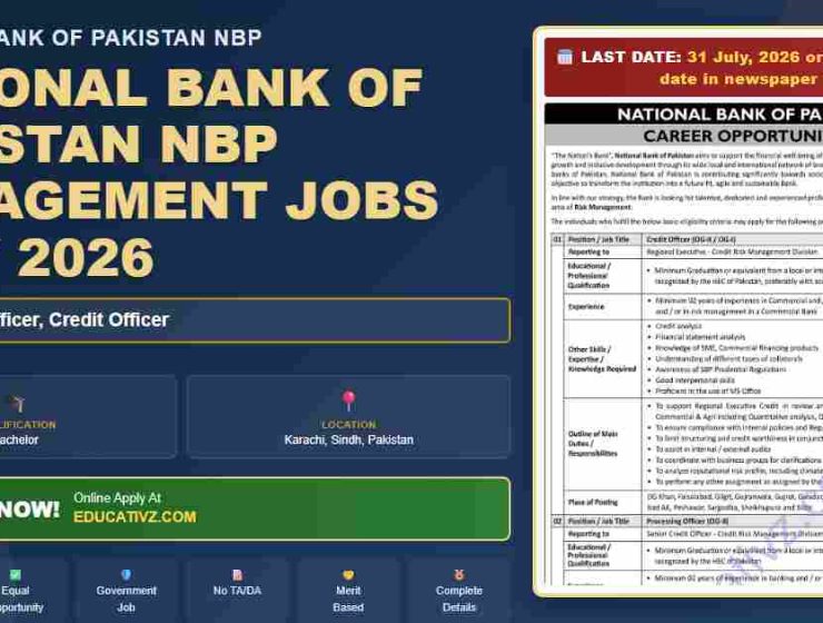 National Bank of Pakistan Management Jobs in Karachi July 2026 - featured banner image