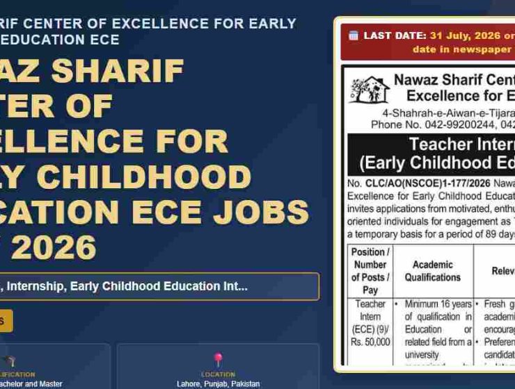 Nawaz Sharif Center of Excellence for Early Childhood Education featured banner - ECE org month/year