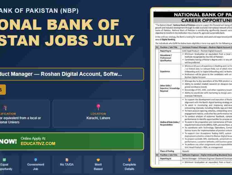 National Bank of Pakistan Assistant Product Manager Software Engineer July 2026 job opportunity featured banner