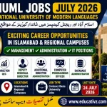 NUML Jobs July 2026 Latest National University of Modern Languages Islamabad Jobs