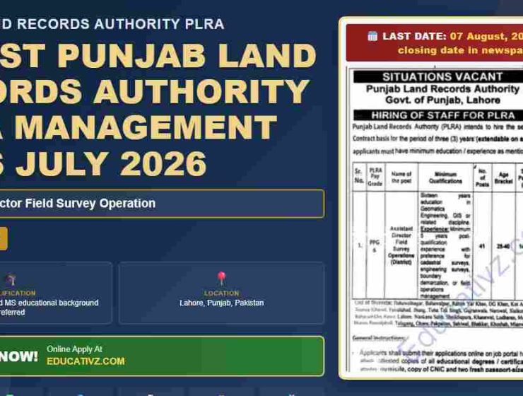 pakistan land authority management jobs featured image july 2026 pldr