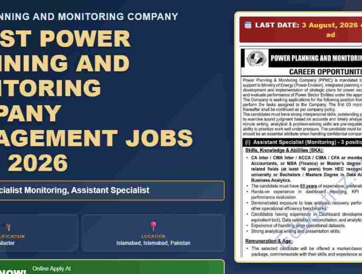 Power Planning and Monitoring Company jobs in July 2026 - Assistant position featured