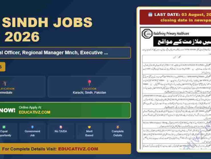 PPHI Sindh Jobs July 2026 Female Medical Officer Regional Job Summary