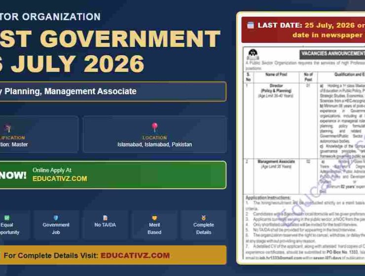 Public Sector Management Jobs July 2026 - Public Sector Organization