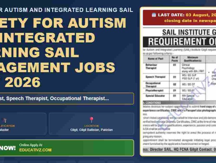 Society for Autism and Integrated Learning SAIL jobs July 2026 featured banner