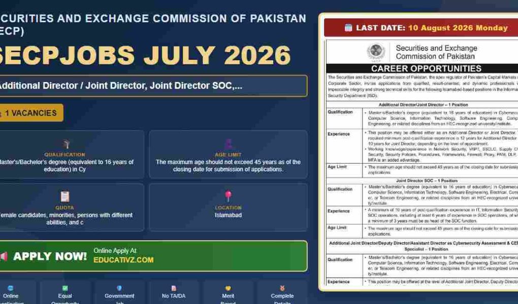 secp-jun-2026 featured additional director job advertisement