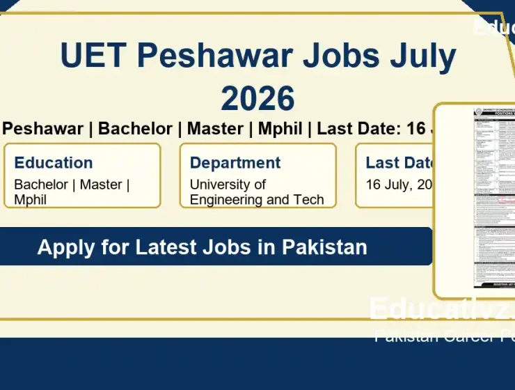 UET Peshawar Jobs July 2026 featured image