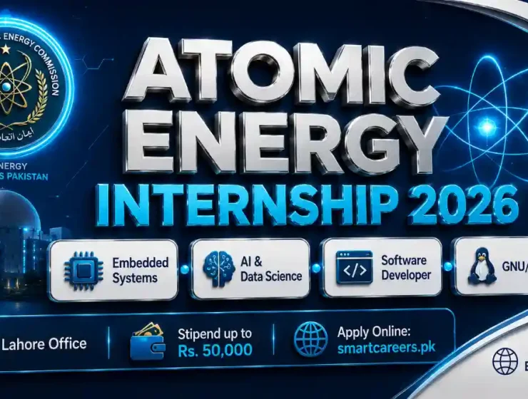 Atomic Energy Internship 2026 Lahore Public Sector Organization