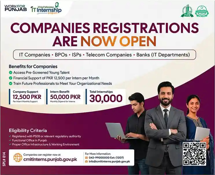 CM IT Internship Punjab 2026 Advertisement — The News 6 August 2026