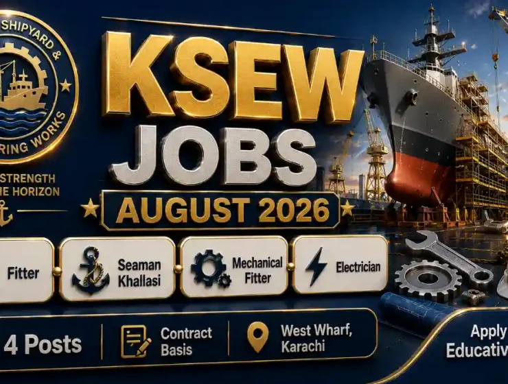 Karachi Shipyard & Engineering Works Limited Jobs August 2026 — Fitter Seaman Khallasi Mechanical Fitter Electrician