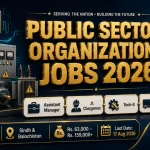 Public Sector Organization Jobs August 2026 Sindh Balochistan — Assistant Manager Electrical Jr Chargeman Tech-II Special Vehicle Operator