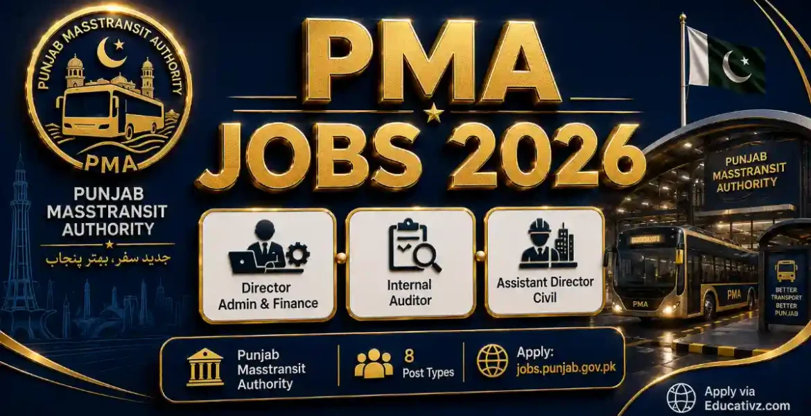 Punjab Masstransit Authority Jobs August 2026 — Director Internal Auditor Assistant Director Civil