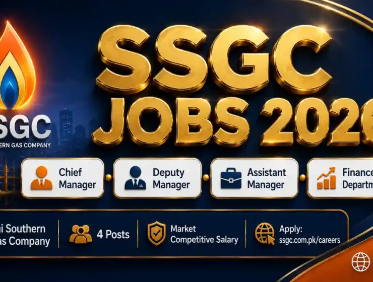 SSGC Jobs August 2026 — Sui Southern Gas Company Chief Manager Deputy Manager Assistant Manager Finance Karachi